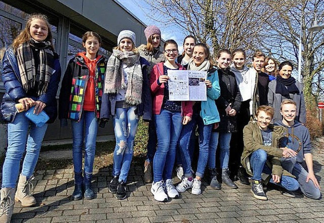 Die Presse-AG am Erasmus-Gymnasium in Denzlingen   | Foto: Privat