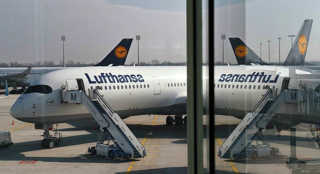 Die Lufthansa streicht Flge.  | Foto: AFP