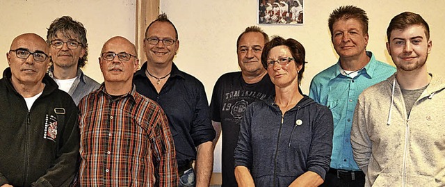 Geehrte Musiker (von links): Michele M...owie Klaus Sprich und Florian Sprich.   | Foto: Paul Berger