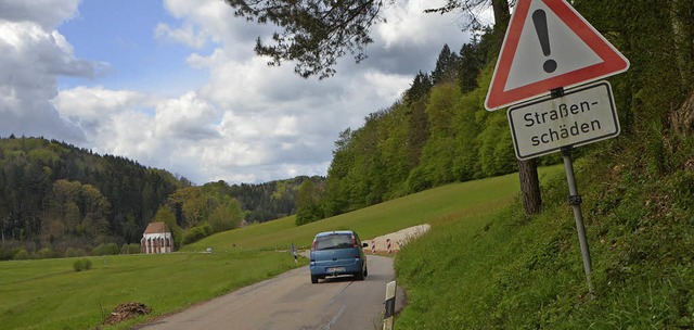 Immer noch umstritten: Der Umfang des ... der Kreisstrae im Tennenbacher Tal.   | Foto: Gerhard Walser