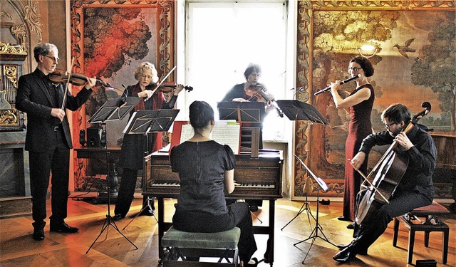 Das Ensemble 1800berlin prsentierte im Schloss Sinfonien von Joseph Haydn.  | Foto: Hans Jrgen Kugler