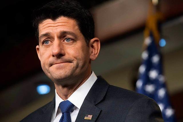 Paul Ryan hrt als Vorsitzender des US-Abgeordnetenhauses auf
