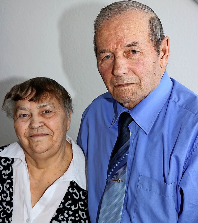 Otlilie und Eduard Martynevskij schwor...d haben das noch keine Sekunde bereut.  | Foto: Martha Weishaar