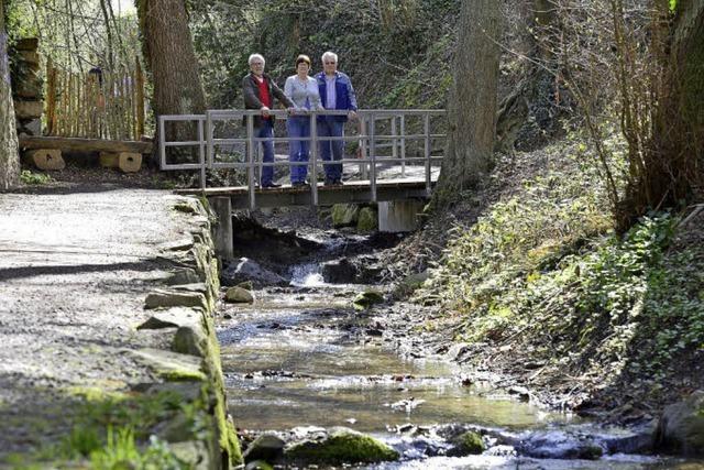 Stadt investierte 160.000 Euro, um zwei marode Fußgänger-Wege über den Altbach zu ersetzen