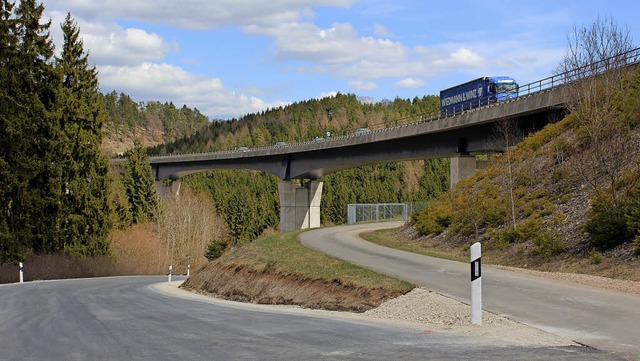Die Ersatzumleitungsstrecke im Bereich...e Mai fr den Langsamverkehr geffnet.  | Foto: Christa Maier