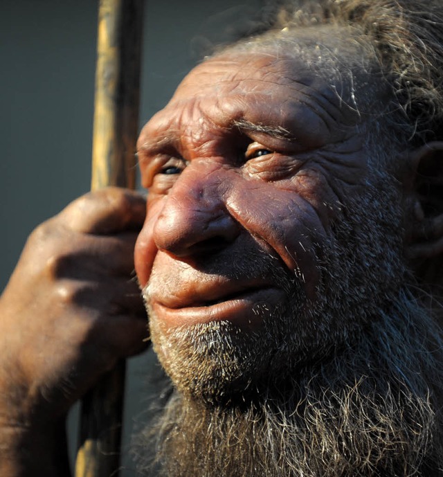 Neandertaler-Nachbildung   | Foto: dpa