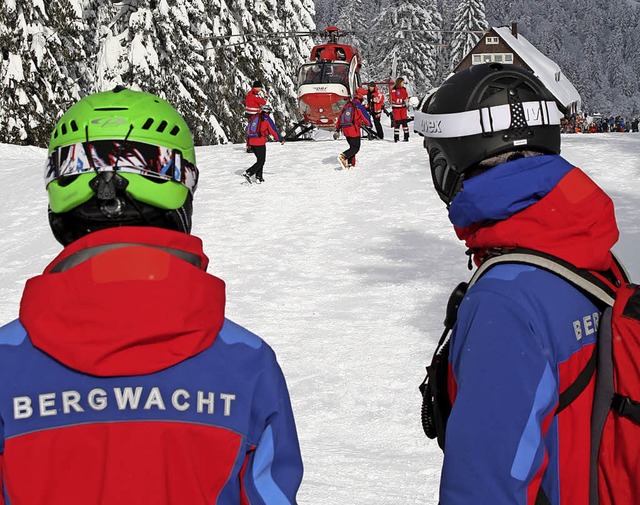 Viel Schnee, viele Wintersportler: Fr...ene Skisaison mehr Einstze mit sich.   | Foto: Bergwacht Schwarzwald