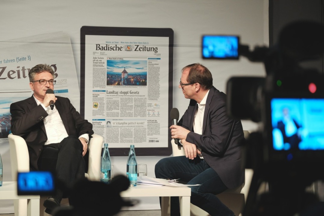 BZ-Kandidatentalk mit Dieter Salomon.  | Foto: Miroslav Dakov