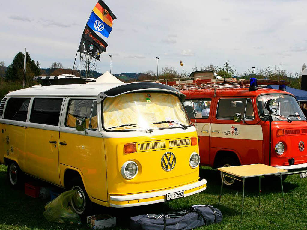 VW-Busse aller Couleur und jeden Alters waren beim 15. Schwarzwlder VW-Bus-Treffen in Kirchzarten zu sehen.