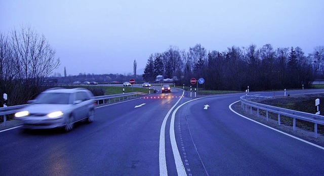 Die Leuchten sollen fr mehr Sicherheit an der Anschlussstelle Lahr sorgen.   | Foto: Regierungsprsidium