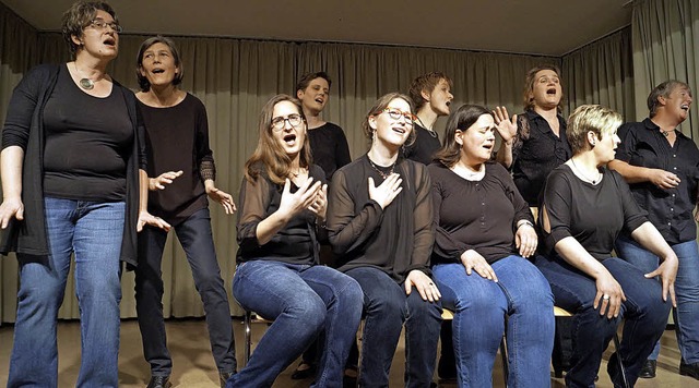 Starke Frauenstimmen: Scat&#8217;n Types bei ihrem Egringer Konzert   | Foto: Silke Hartenstein