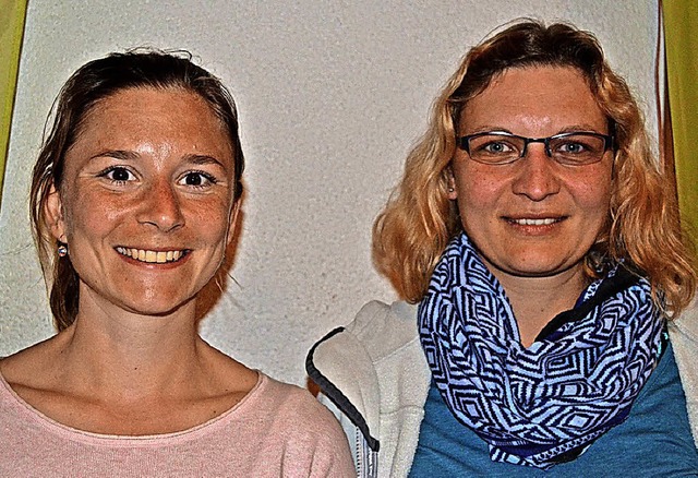 Juliane Schmidt und Kathrin Bier sind neu im Vorstand  des Narrenvereins.   | Foto: Liane Schilling