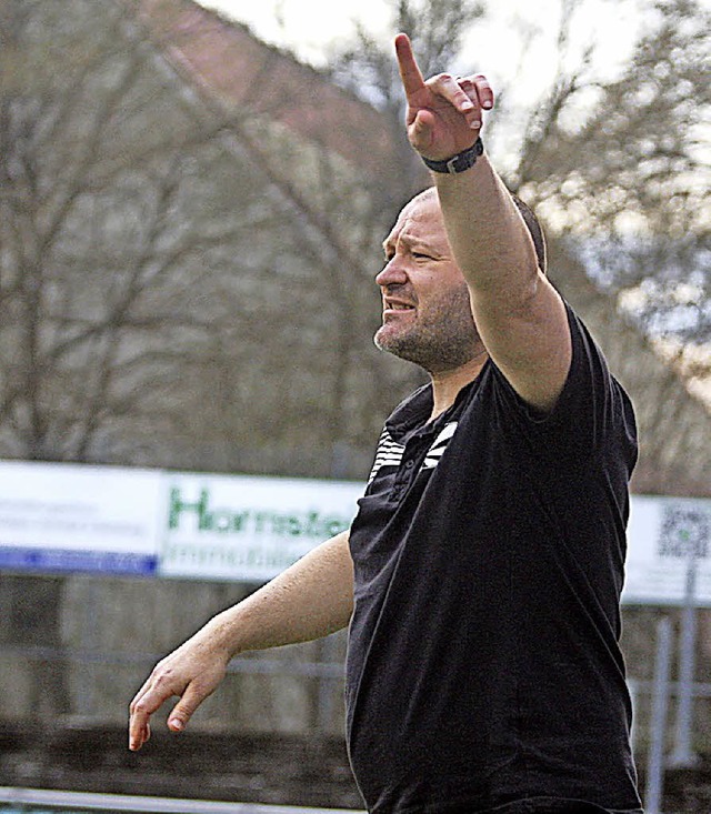 Der Villinger Trainer Jago Maric gibt ...ber seine Mannschaft tat sich schwer.   | Foto: Reinhardt