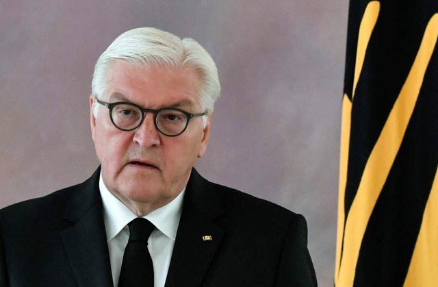 Ist besorgt ber das zunehmend schlech...ndesprsident Frank-Walter Steinmeier   | Foto: AFP