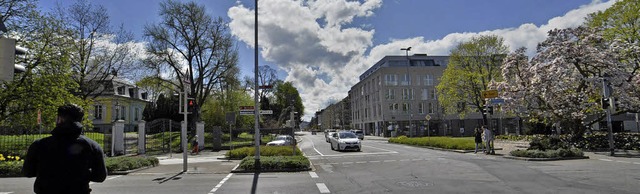 Die Kreuzung zwischen Innenstadt, Aich...z (rechts) bekommt ein neues Gesicht.   | Foto: Barbara Ruda