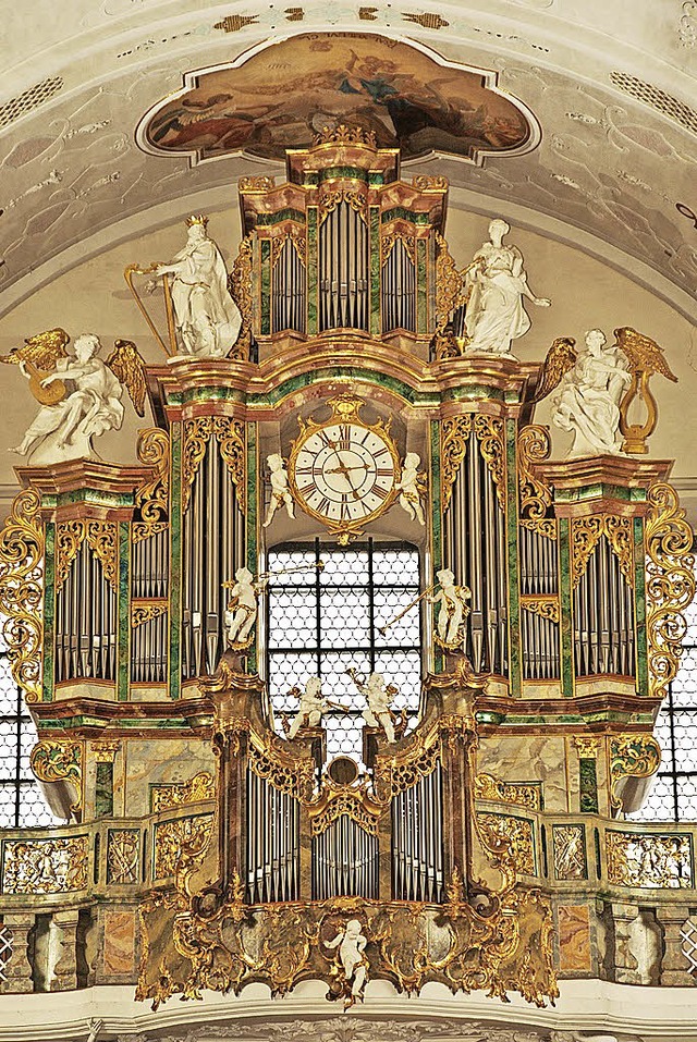 Die Klais-Orgel in der Barockkirche in St. Peter.   | Foto: L. Rombach