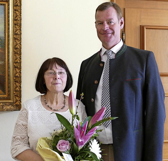 Nach langjhriger Ttigkeit fr die St...in Margarete Darmosz in den Ruhestand.  | Foto: Rohleder