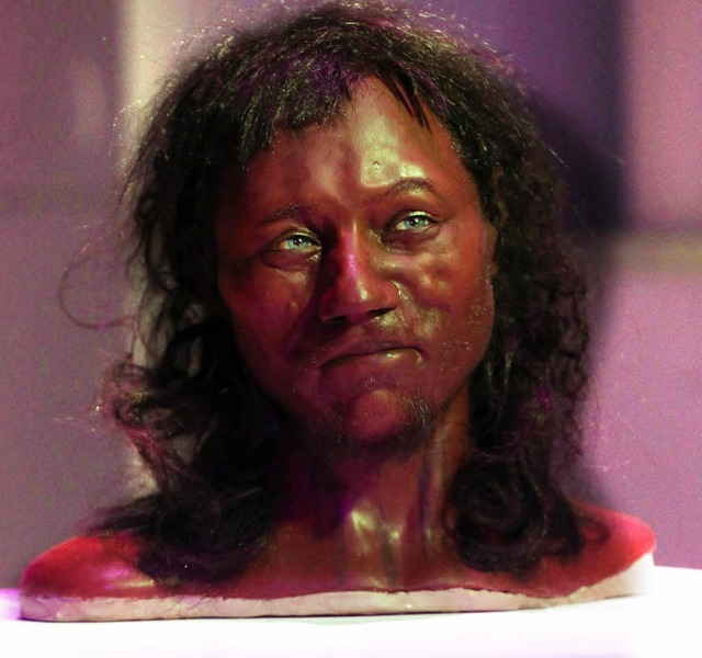 Der erste Brite: Rekonstruktion des Gesichts auf Basis des ltesten Skeletts.   | Foto: DPA