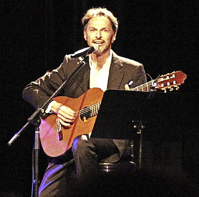 Patrick Labiche geniet die Bhne.   | Foto: Reinbold