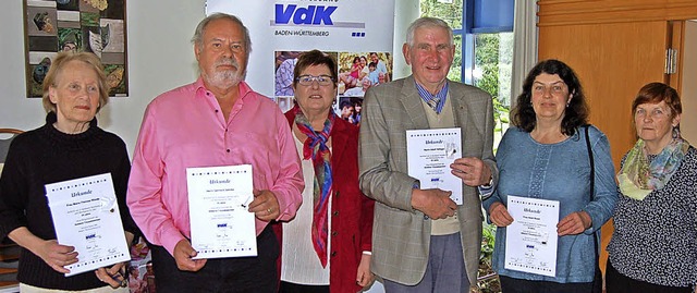 Geehrte Mitglieder (von links):  Marie...zger, Heidi Roser und Elfriede Behnke   | Foto: Ringwald