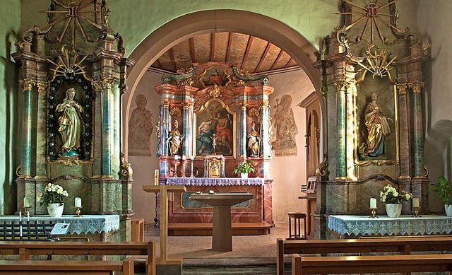 Barockes Kleinod: Altre in der  St. Johanneskapelle in Zarten   | Foto: Privat