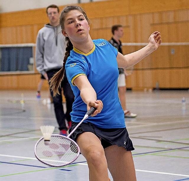 Badminton-Talent Madeleine Singer (TSG...n-wrttembergische Ranglistenturnier.   | Foto: B. Bauer
