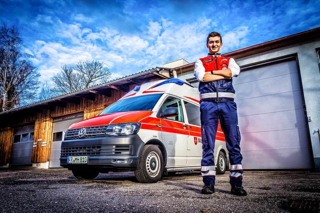 Flgelflitzer Mathias Birkenmaier arbeitet beim Malteser Rettungsdienst.  | Foto: Fridolin Wernick