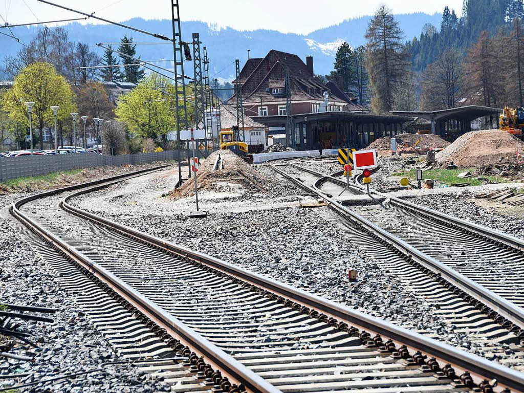 Auch der Bahnhof in Titisee wird modernisiert. Auch der Bahnhof in Titisee wird modernisiert.