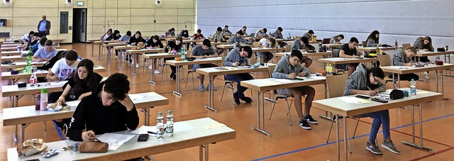Gestern haben die Abschlussprfungen a...nst &#8211; im Fach Mathematik statt.   | Foto: Realschule