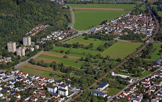 Das neue Baugebiet Kapellenbach Ost is...roe Konkurrenz beim Landkauf machen.   | Foto: Archivbild: Erich Meyer