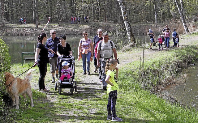 Rund 1300 Wanderfreunde genossen das schne Wetter bei der Frhlingswanderung.   | Foto: Herbert Trogus