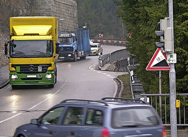 Eine Gefahrenstelle ist die Abfahrt der A98 in Hauenstein.   | Foto:  Archiv