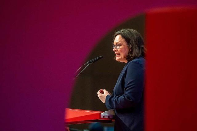 Südwest-SPD setzt Hoffnung auf neue Parteichefin Nahles