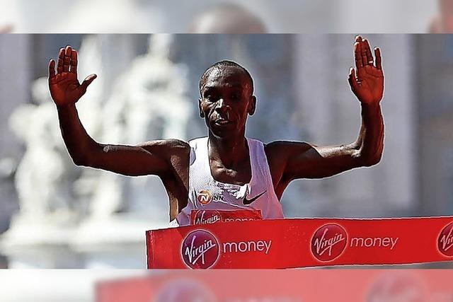 Kipchoge rennt bei 23 Grad dem Weltrekord hinterher