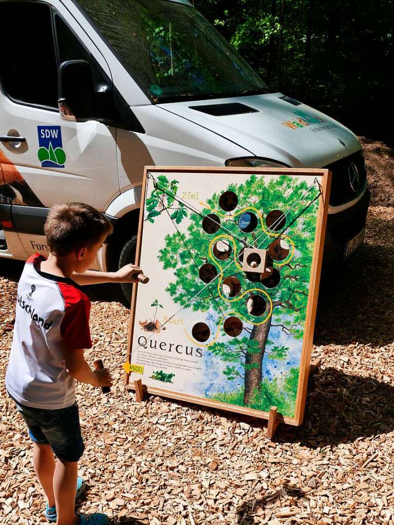 Im Rahmen der Heimattage Baden-Wrttemberg in Waldkirch fand im Wald beim Schtzenhaus Buchholz ein Waldtag mit mehr als 20 Stationen statt.