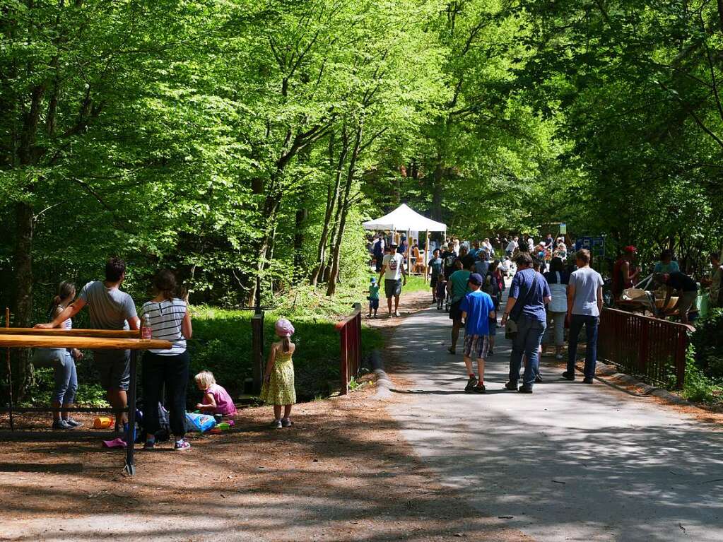 Im Rahmen der Heimattage Baden-Wrttemberg in Waldkirch fand im Wald beim Schtzenhaus Buchholz ein Waldtag mit mehr als 20 Stationen statt.