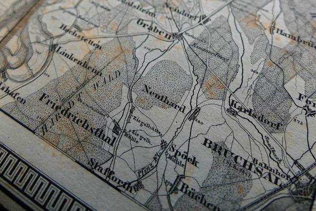 155 Jahre alte Landkarte in Lrrach gefunden
