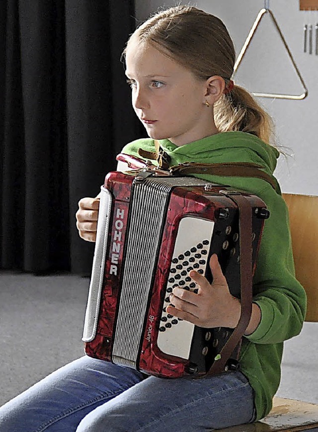 Kinder brauchen Musik: Gro war das In...rumenten-Vorstellungstag in hlingen.   | Foto: ort