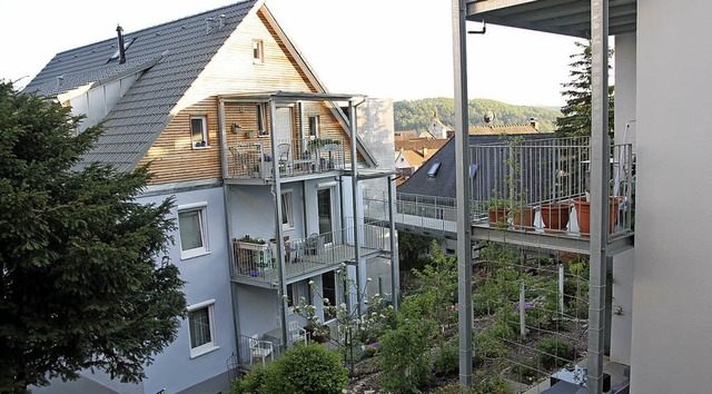 Die Wohnanlage an der Gartenstrae in ...e und behindertengerechte Wohnungen.    | Foto: Manfred Dinort