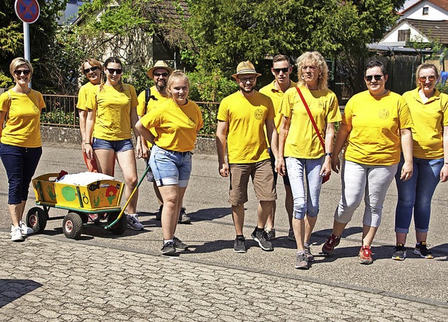 Die Wagestadter Pflme gingen gut ger...rsuchlauf der Freiwilligen Feuerwehr.   | Foto: Ilona Hge