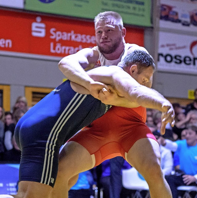 Vielleicht sein grtes Highlight mit ...lympia-Zweiten Heiki Nabi aus Estland.  | Foto: Gerd Grndl