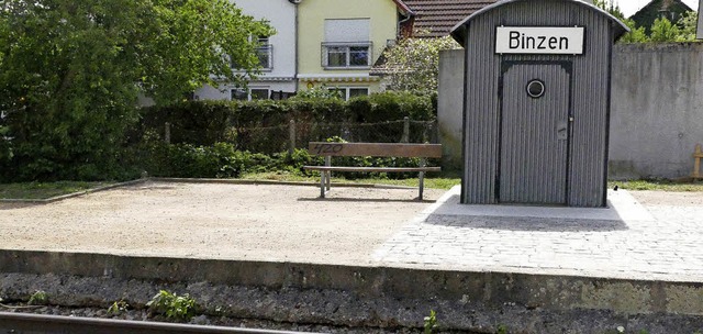 Premiere wird am Maifeiertag der neu gestaltete Binzener Bahnhof haben.   | Foto: Markus Maier