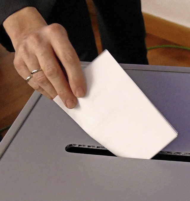Im Gemeinderat selten in Gebrauch: Die Wahlurne  | Foto: Hans-Peter Mller