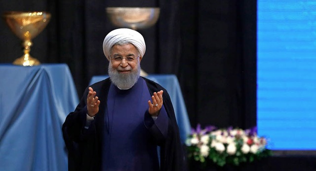 Irans Staatsprsident Hassan Ruhani is...politik seines Landes nicht mehr aus.   | Foto: AFP