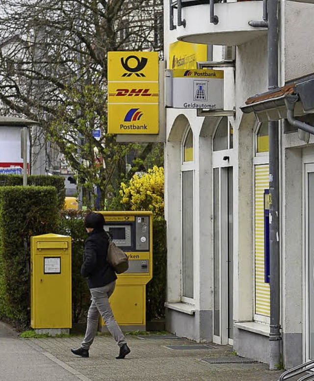 Nach der Schlieung des Postbank-Finan...rivat betriebenen Postangebot weiter.   | Foto: Ingo Schneider