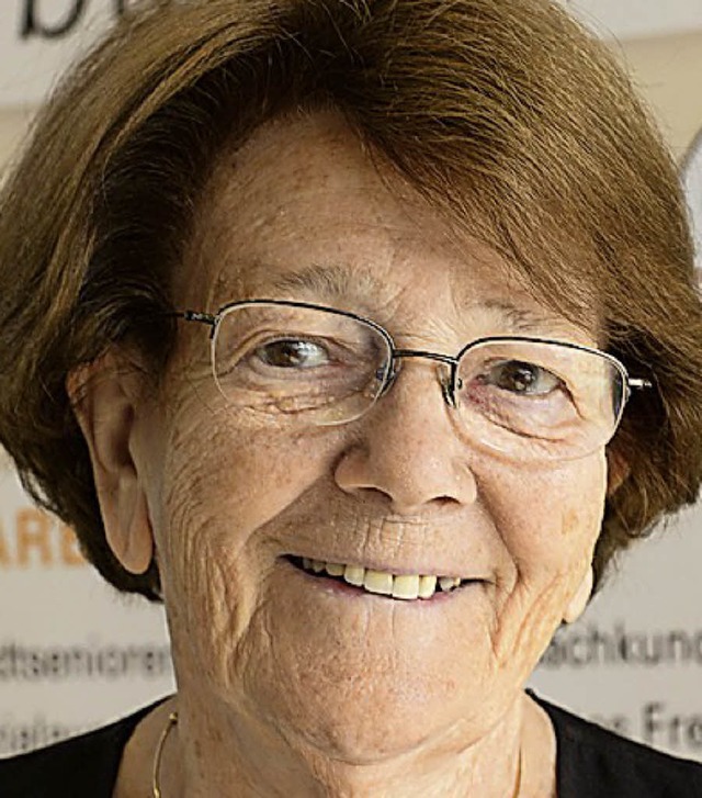 Ausgezeichnete 83 Jahre: Ellen Breckwoldt.   | Foto:  Ingo Schneider