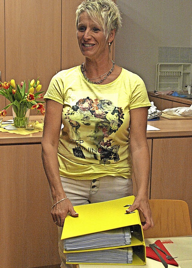 Die Vorsitzende der Ibacher Landfrauen...Ibacher Gemeindehalle stattfinden soll  | Foto: Karin Stckl-Steinebrunner