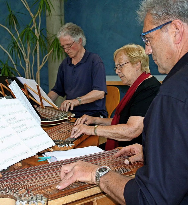 Ein sehr abwechslungsreiches Konzert gestaltete die  Zithergruppe Ihringen.  | Foto: Elisabeth Jakob-Klblin