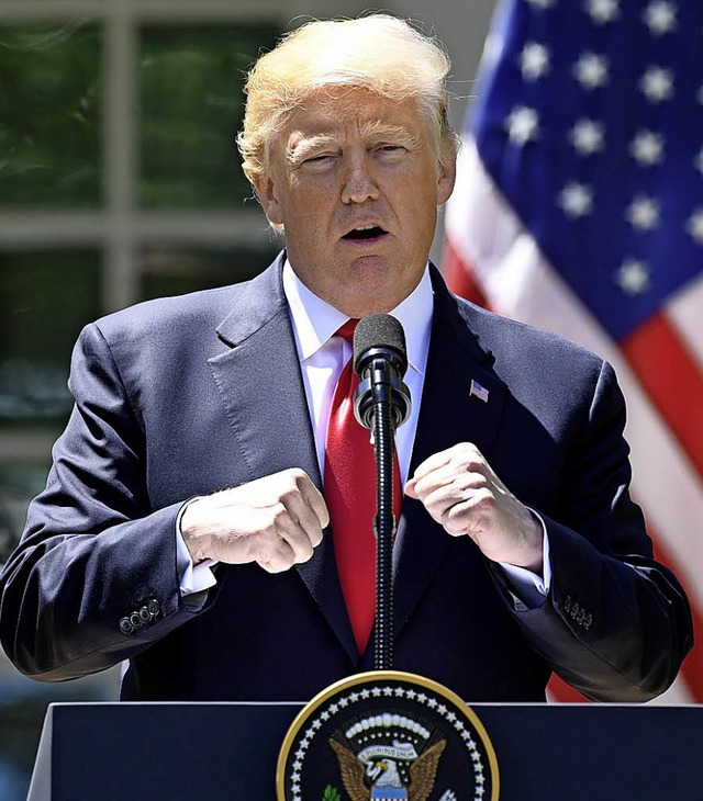 Mischt sich gern ein: Donald Trump   | Foto: AFP