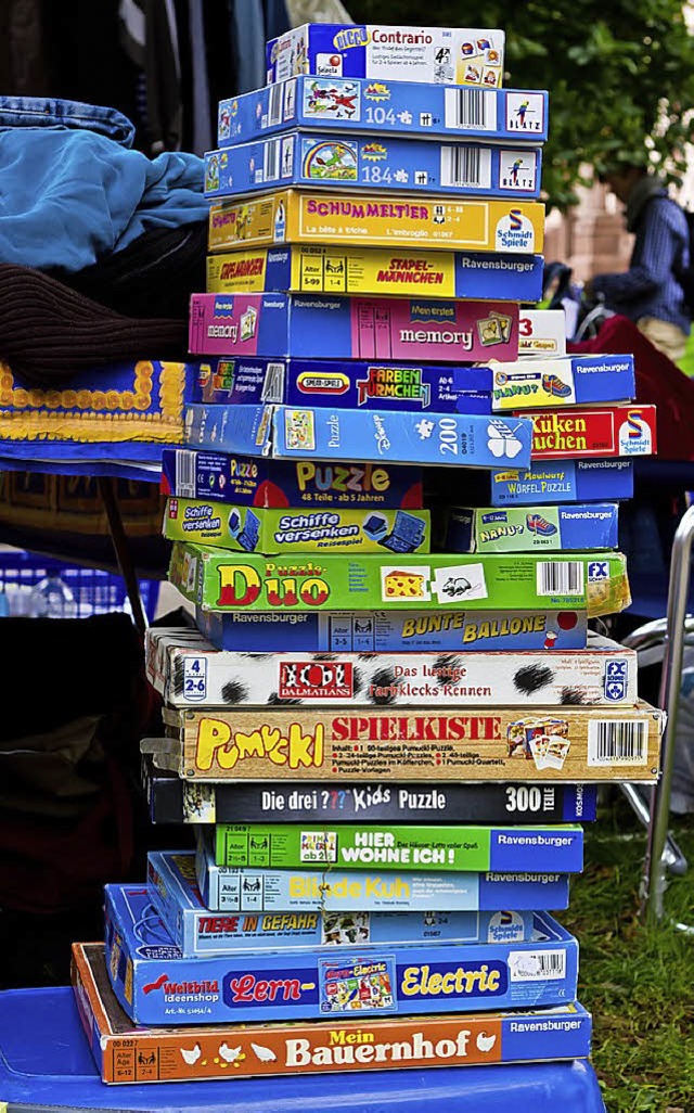 Kinderkams und Trdel, Rares und Ntzliches: beim Emmendinger Flohmarkt  | Foto: Carlotta Huber